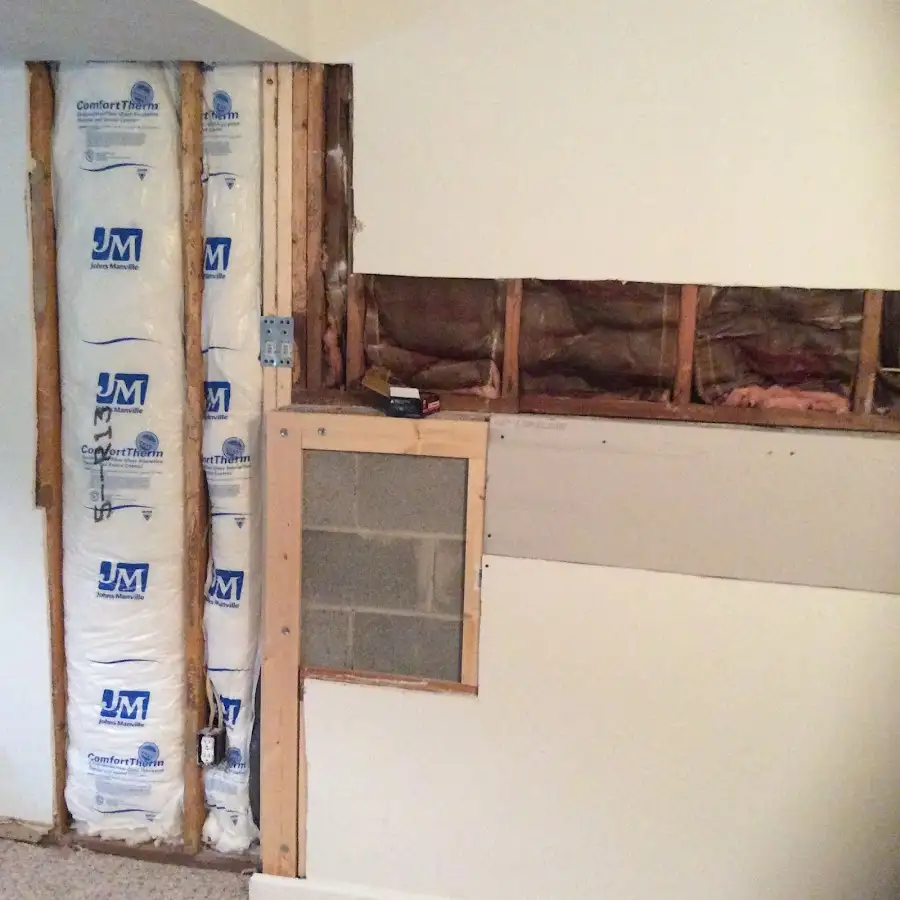 Wall insulation replacement during Contents Cleaning & Restoration in Pekin